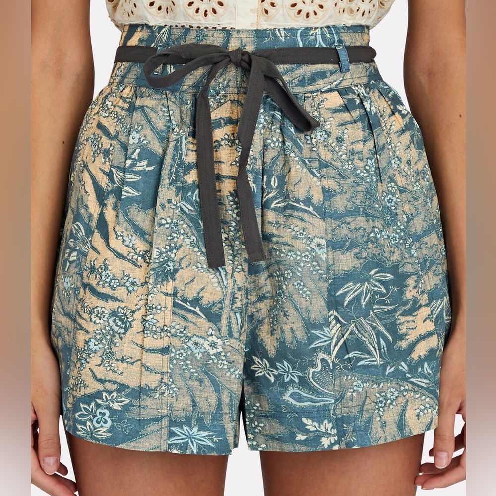 Ulla Johnson Anela Floral Cotton Shorts sz 10 NWT